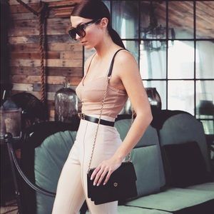 NUDE BUSTIER BODYSUIT